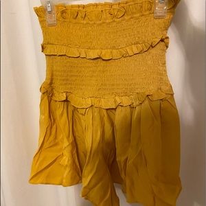DO+BE yellow skirt XS/SM NWOT